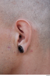 Ear Man White Piercing Casual Slim Street photo references